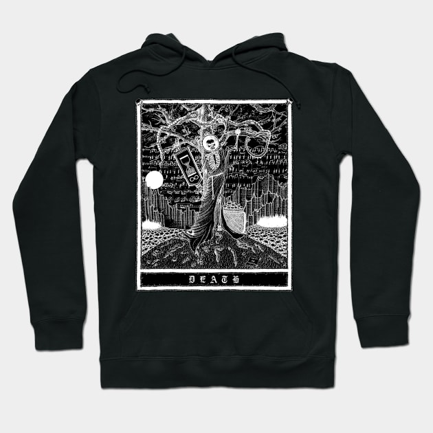 Death Arcana (negative version) Hoodie by Nogh.art